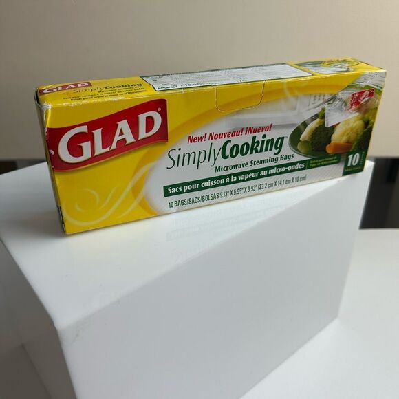 Glad Simply Cooking Microwave 10 Steaming Bags (Discontinued) NEW! - Picture 1 of 5